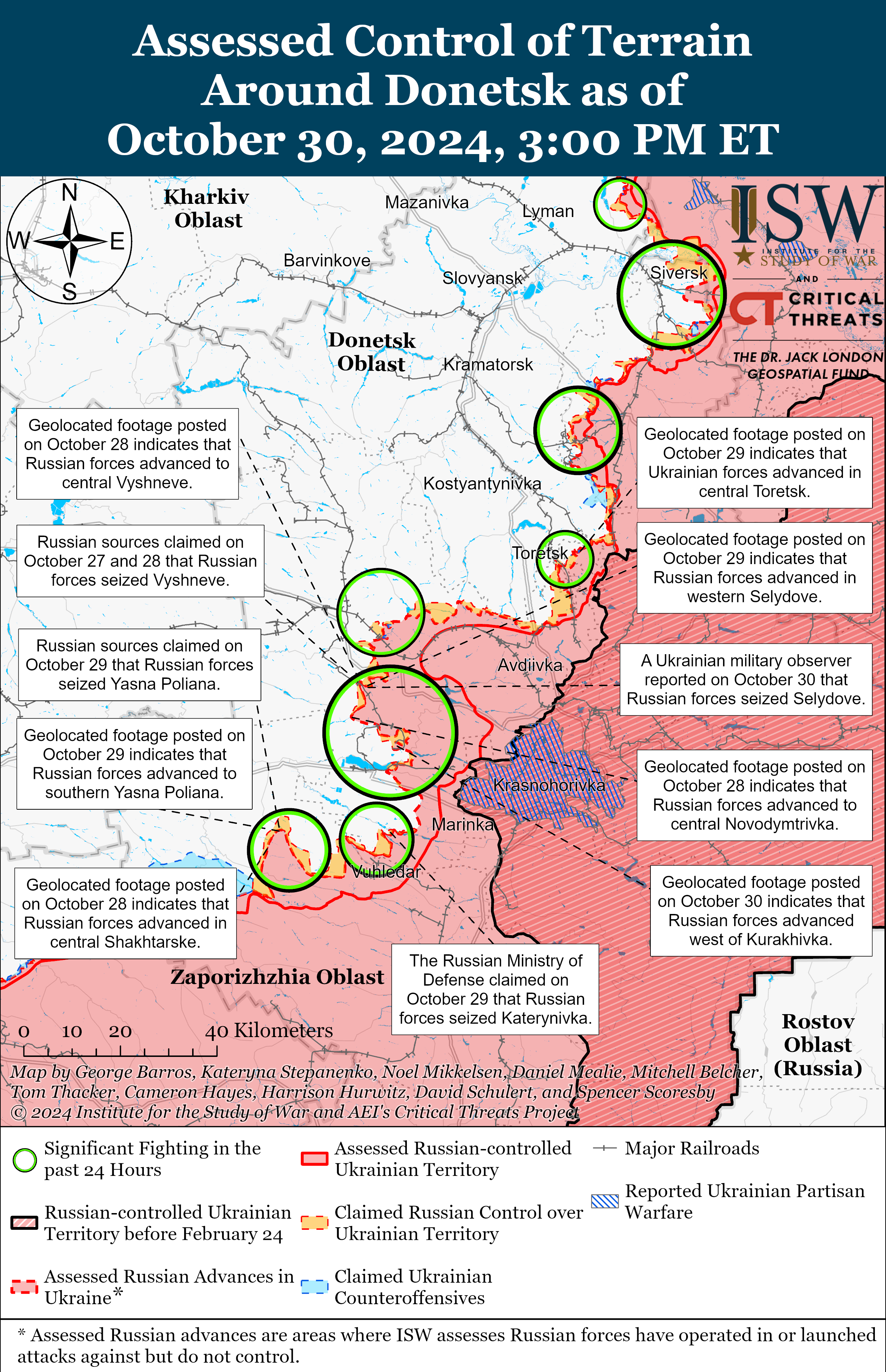 Окупанти просунулися на п'яти напрямках, включаючи Курський: карти ISW